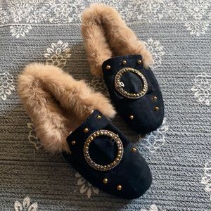 Women’s dress slippers with hard sole. SIZE 39